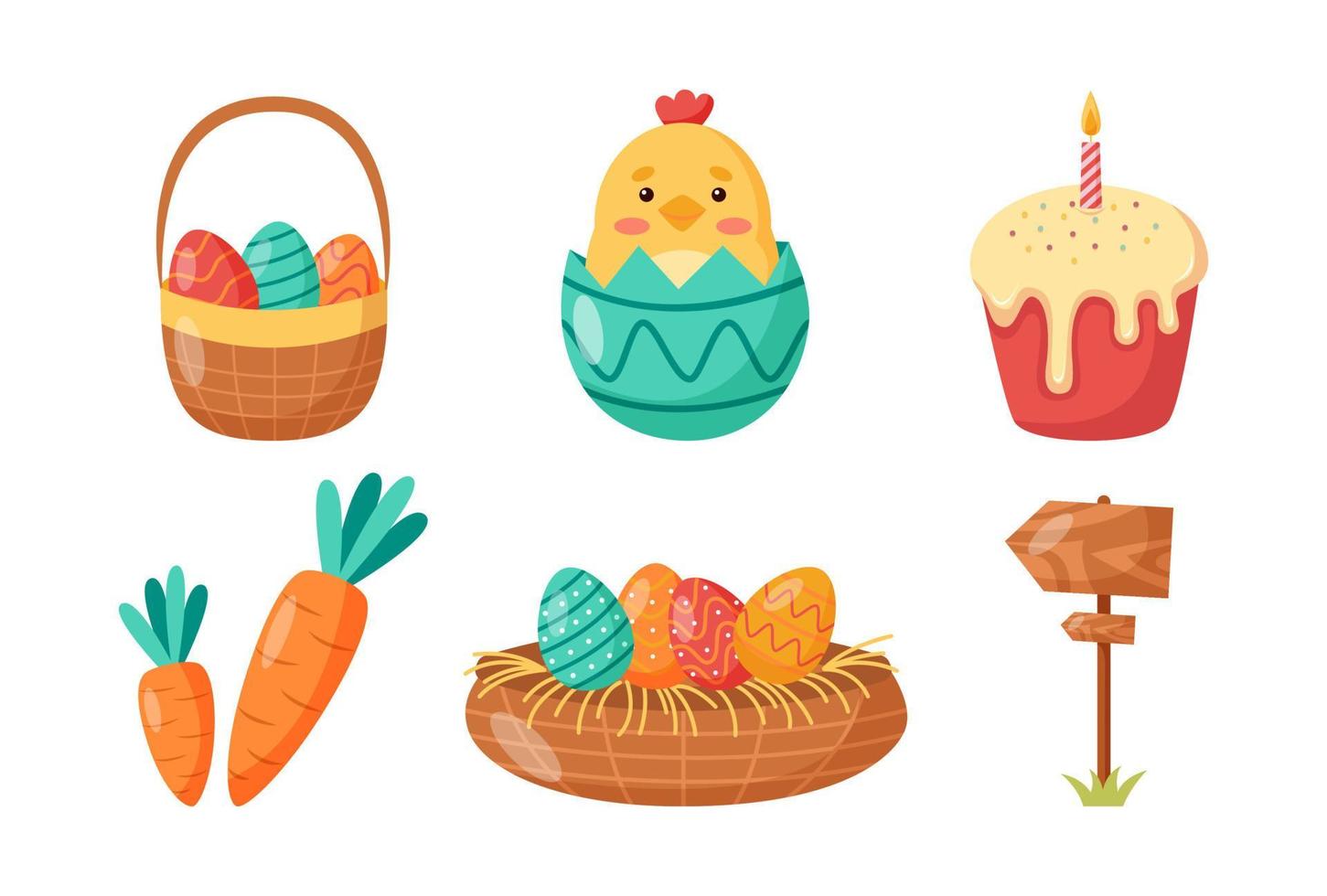 Happy Easter design element vector