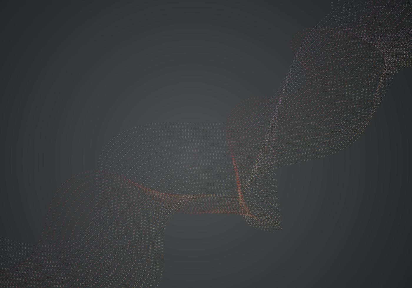 Black abstract background design. Modern wavy line pattern guilloche curves in monochrome colors. Premium stripe texture for banner, business backdrop. Dark horizontal vector template