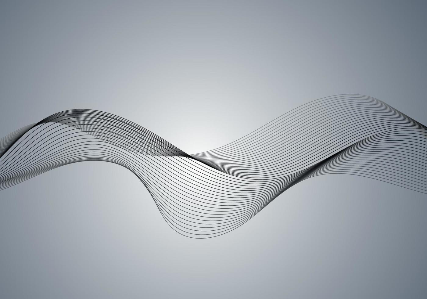 diseño de onda de fondo abstracto de arte óptico en blanco y negro vector