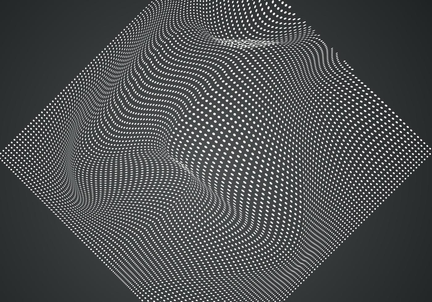 Black abstract background design. Modern wavy line pattern guilloche curves in monochrome colors. Premium stripe texture for banner, business backdrop. Dark horizontal vector template