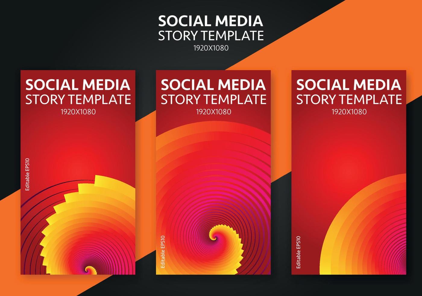 Story template for social media - editable story cover design for business vector