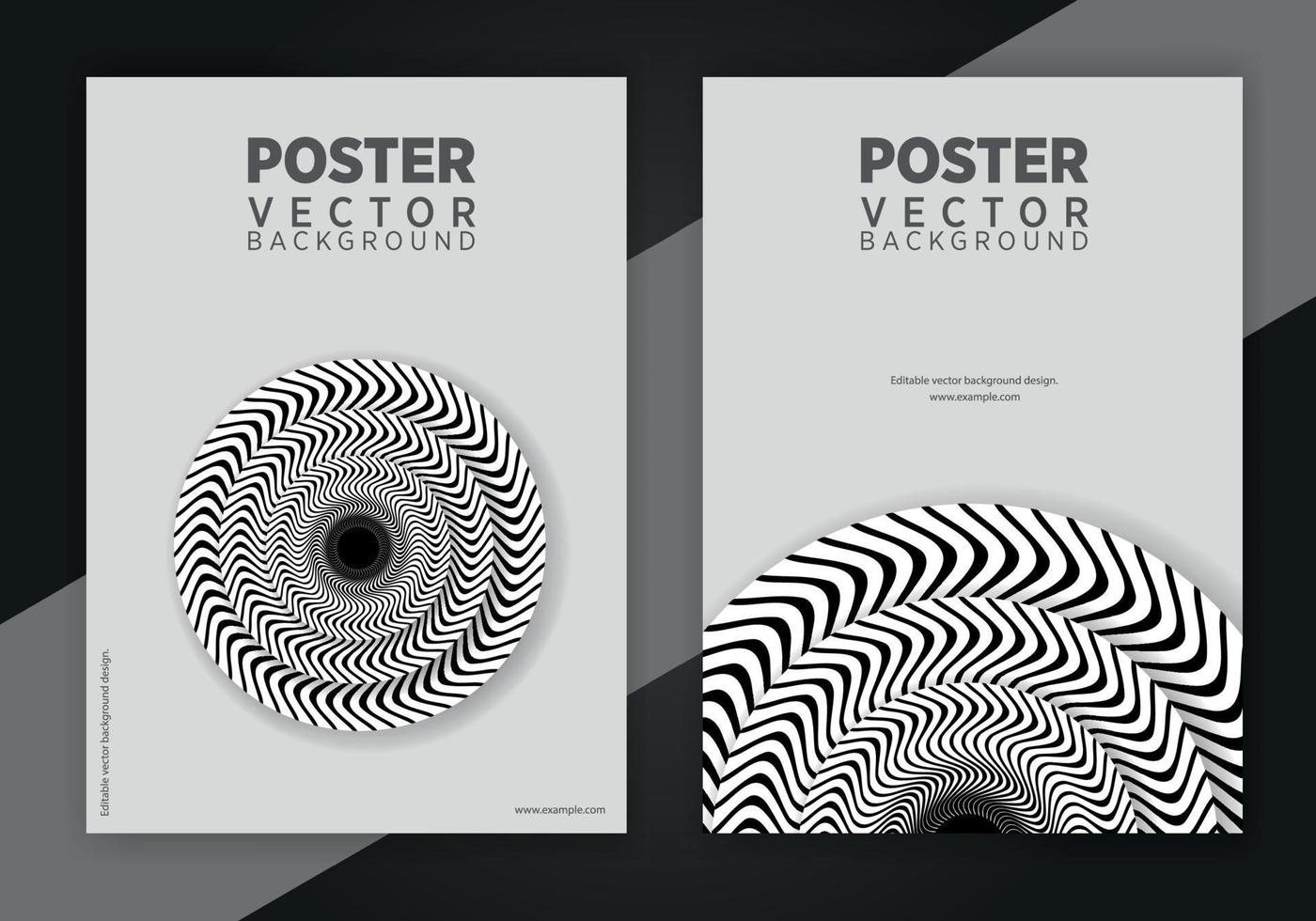 Trendy abstract glitch art poster set. Vector cover templates with abstract waves, geometric shapes in bauhaus, memphis, hipster style. Design background for flyers, placards, brochures, posters