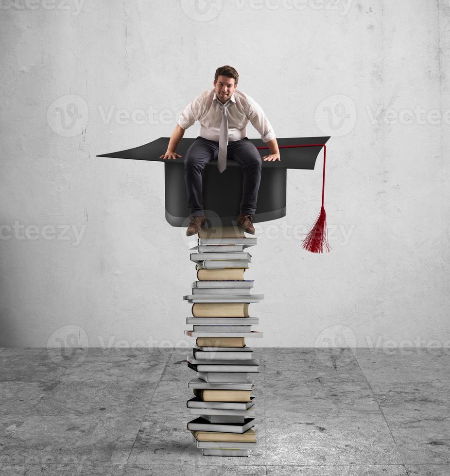 Conquest of the degree and the successful work photo