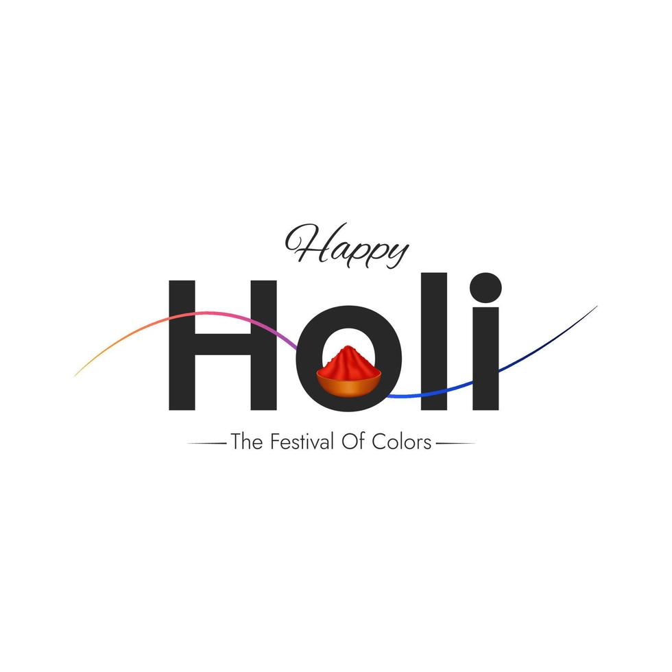 Happy holi the festival of colors social media post vector