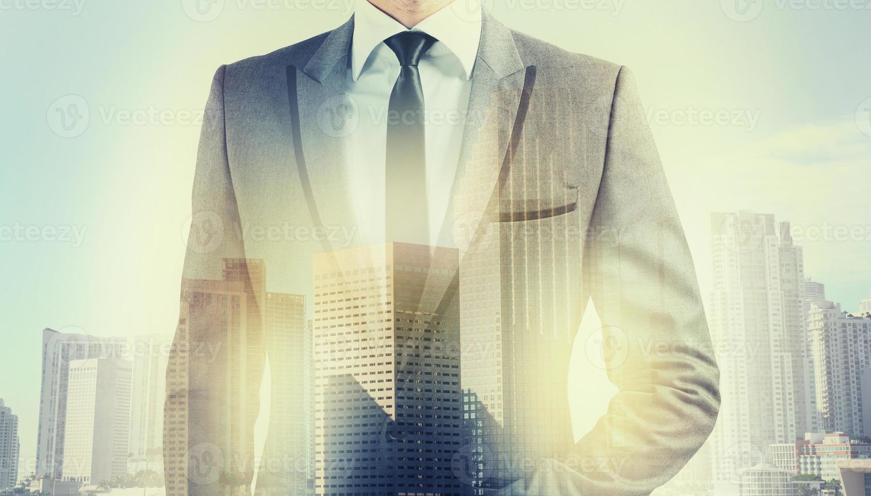 Businessman at the top photo