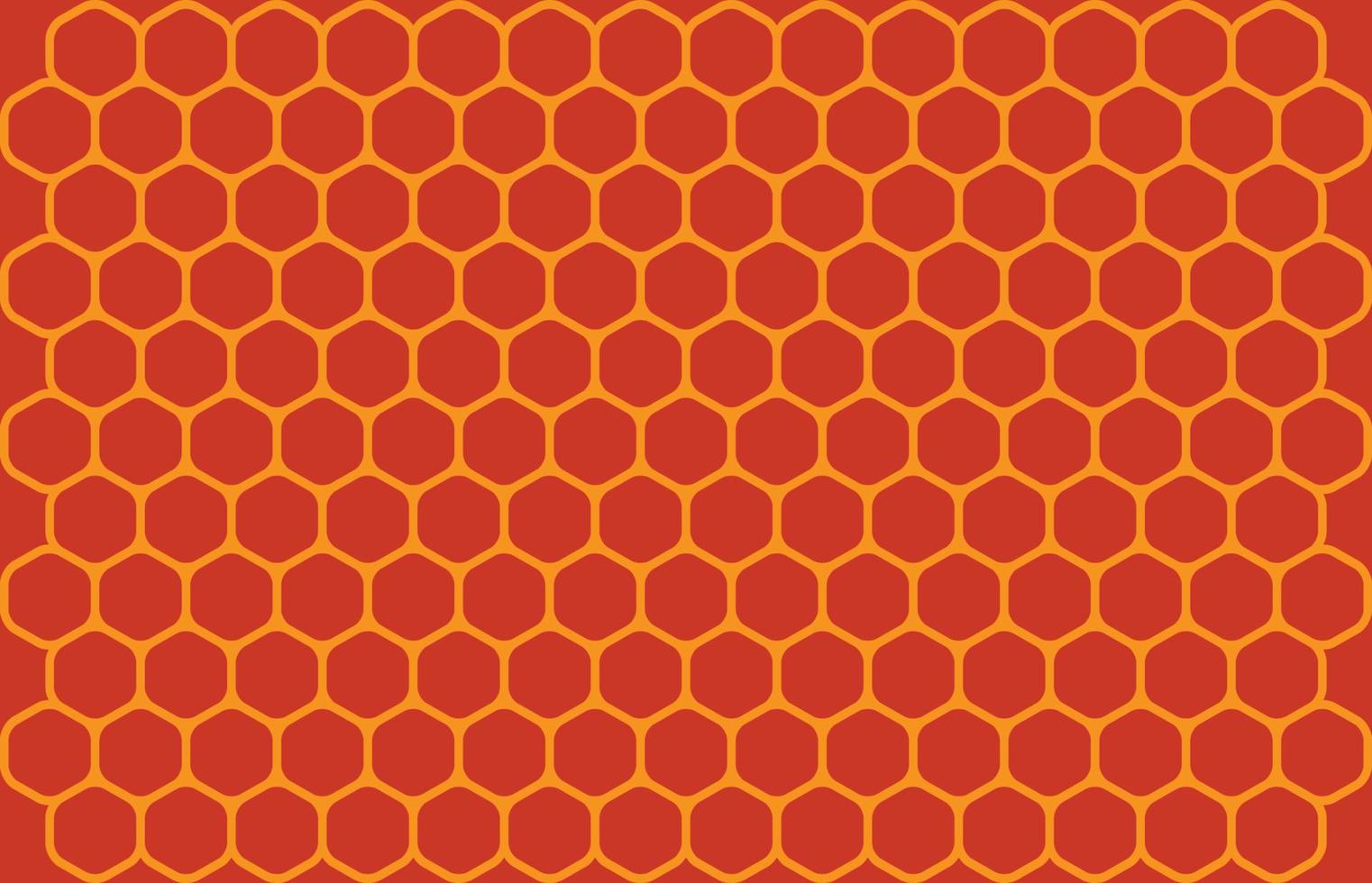 Yellow Honeycomb Background vector