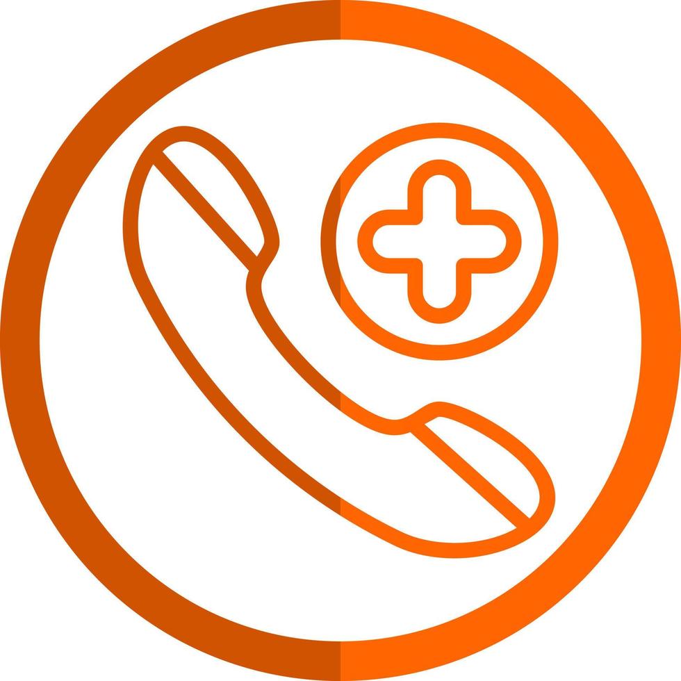 Emergency Cal Vector Icon Design