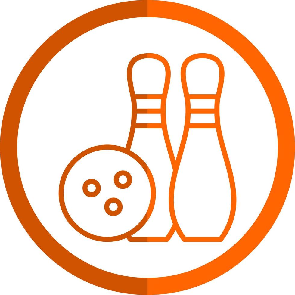 Bowling Vector Icon Design