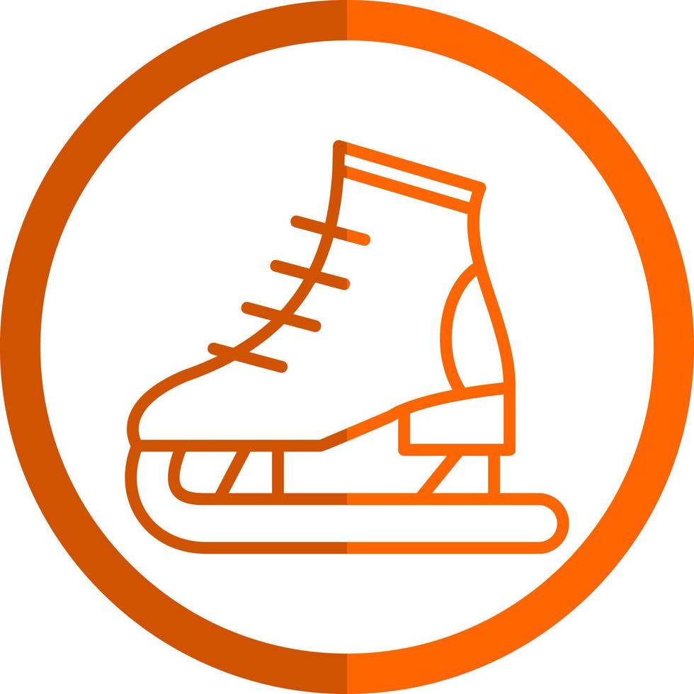 diseño de icono de vector de patinaje sobre hielo