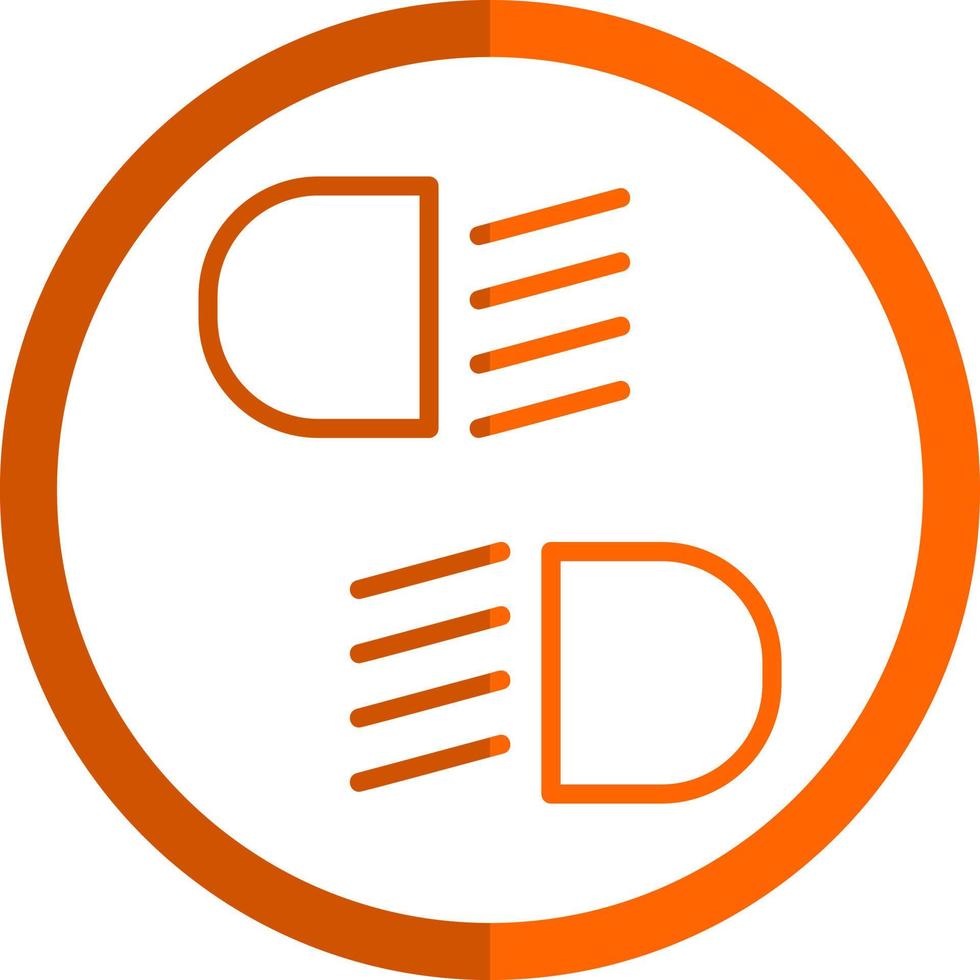 Headlight Vector Icon Design