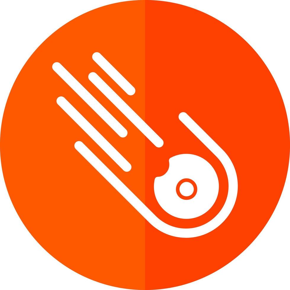Meteorite Vector Icon Design