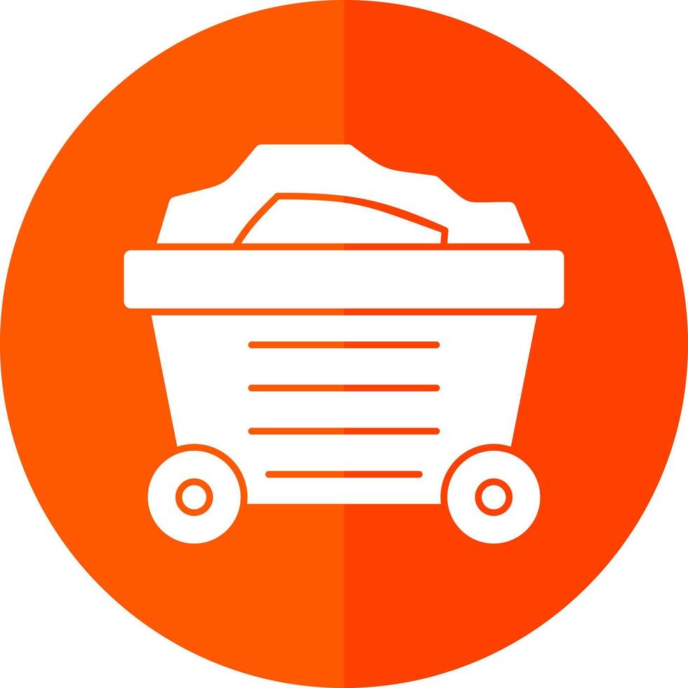 Mining Cart Vector Icon Design