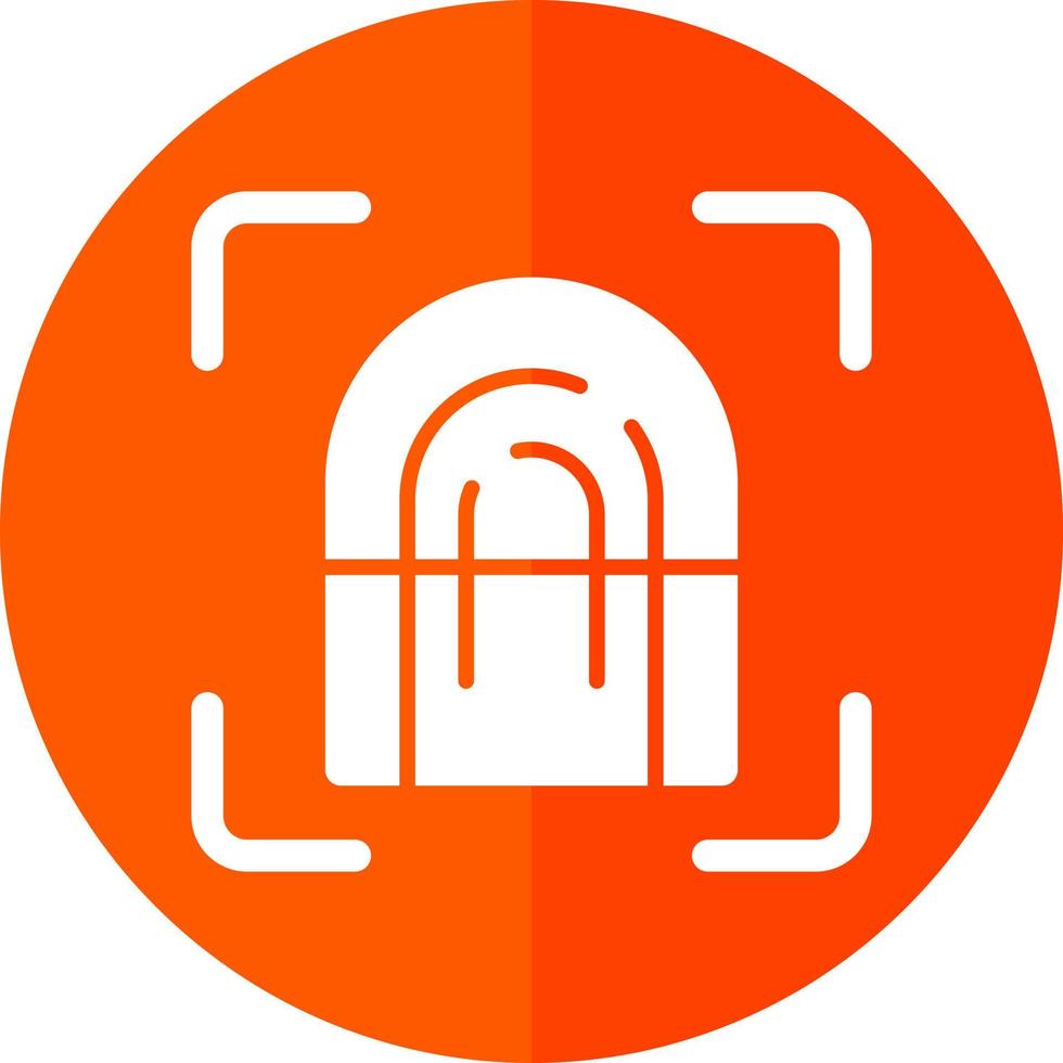 Fingerprint Scan Vector Icon Design