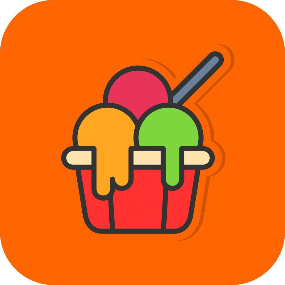 Ice Cream Vector Icon Design
