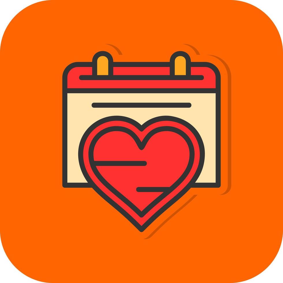 diseño de icono de vector de fecha romántica