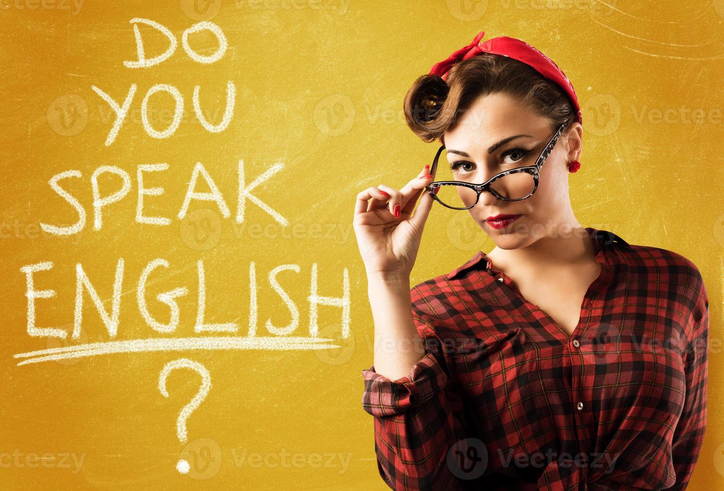 fijar Inglés profesor foto