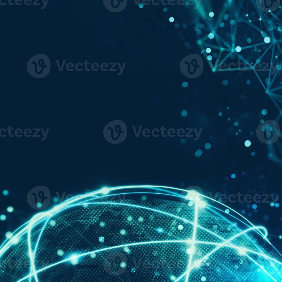 Concept of global internet connection network photo