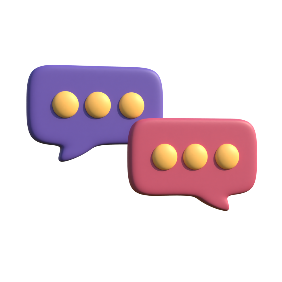 buble chat on transparent background png