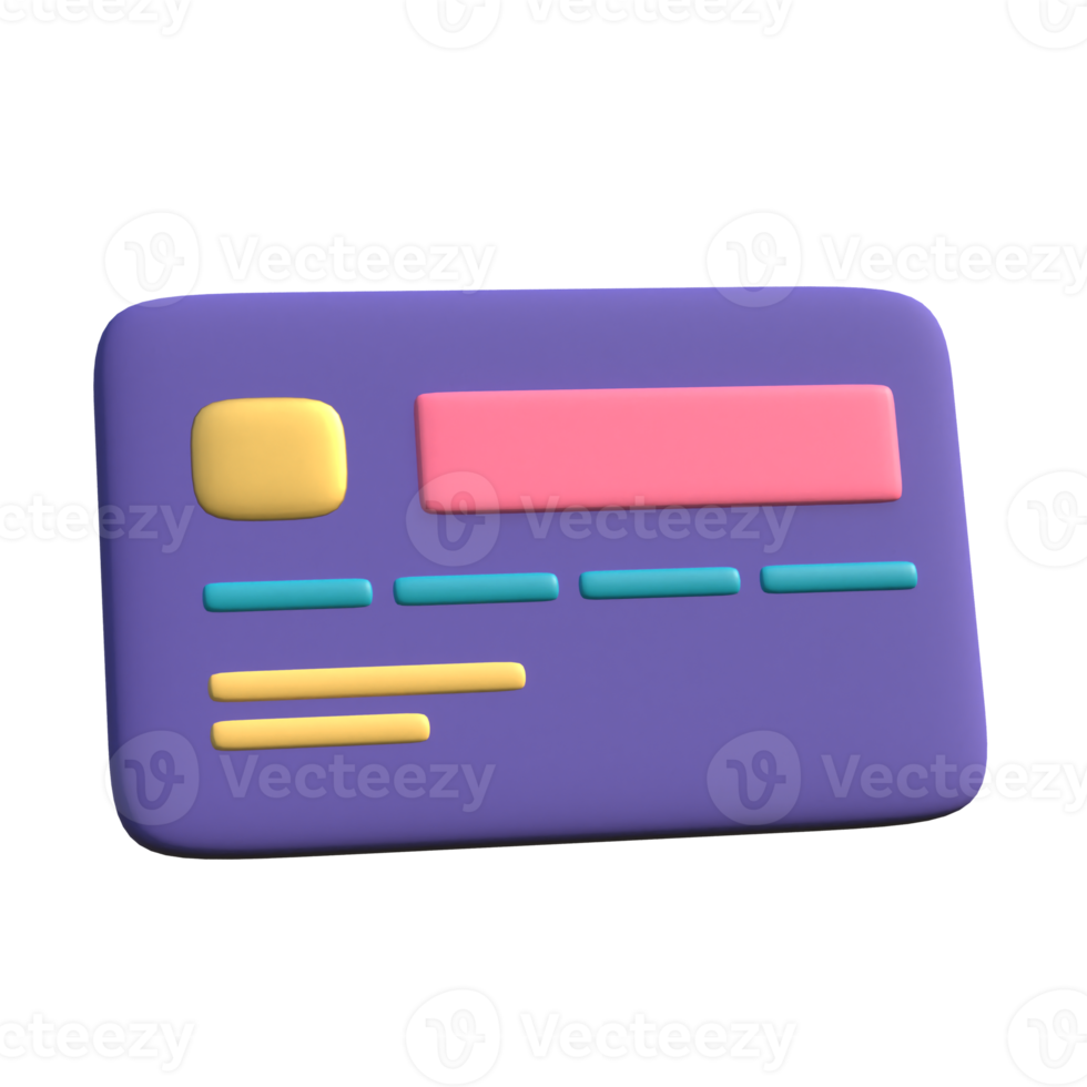 credit card on transparent background png