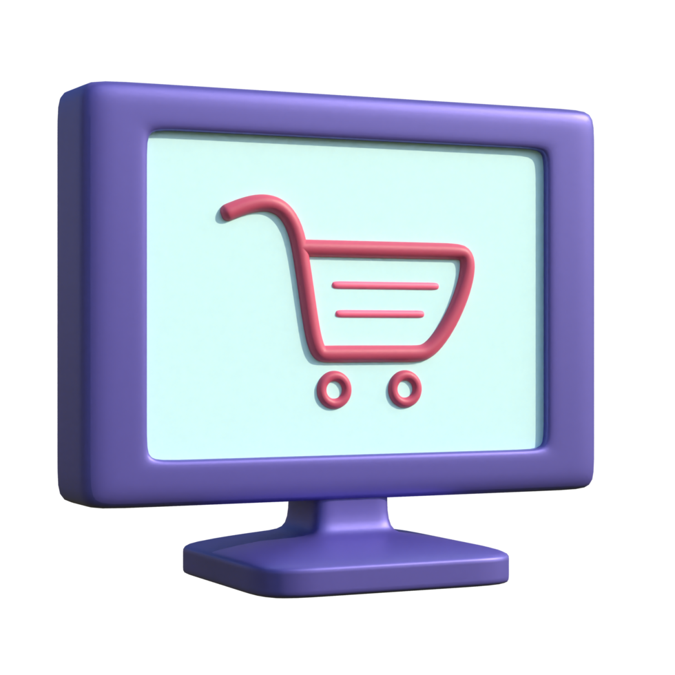 conectados compras em monitor png