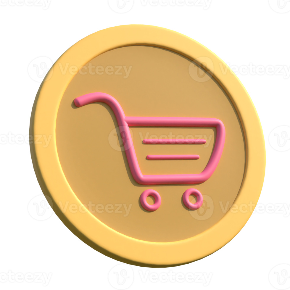 shopping sign on transparent background png