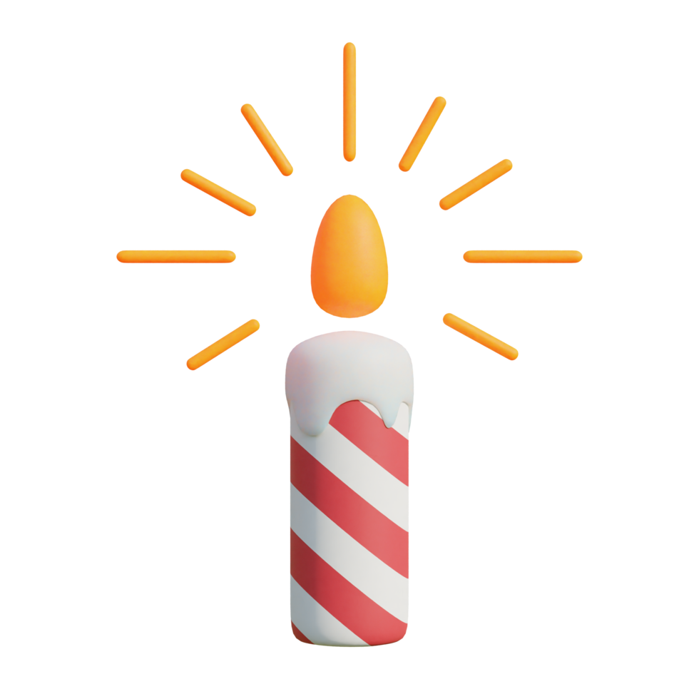 Party Candle on transparent background png