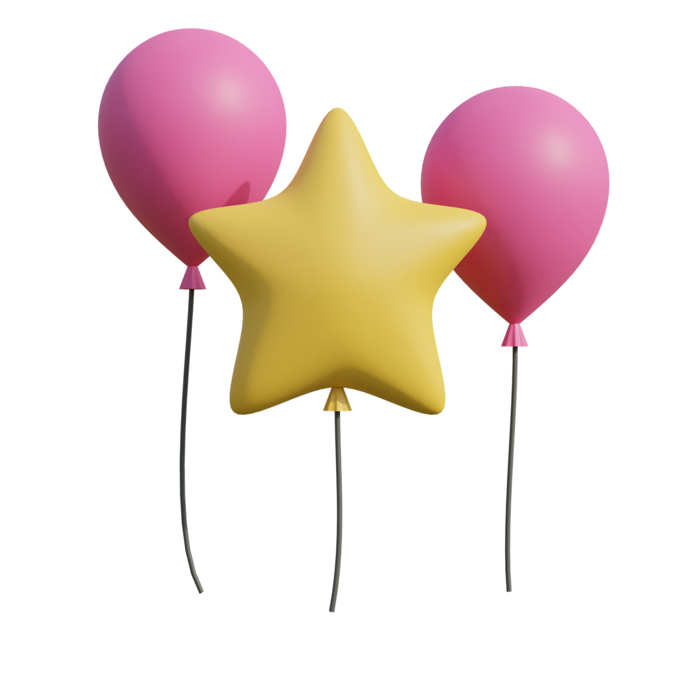 Decoration Balloon on transparent background png