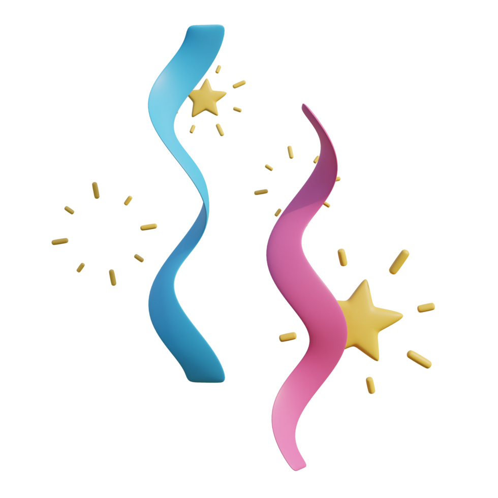 Confetti on transparent background png