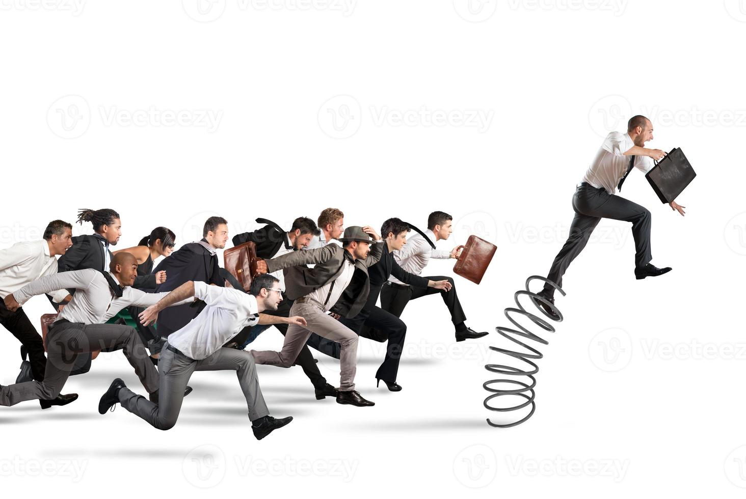 Overcome and achieve success photo