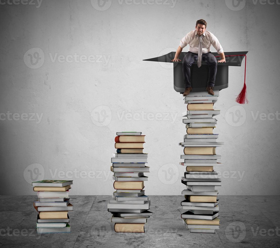 Climb to the degree and the job photo