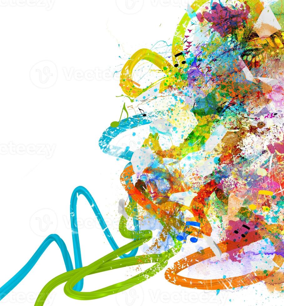 Abstract music background photo