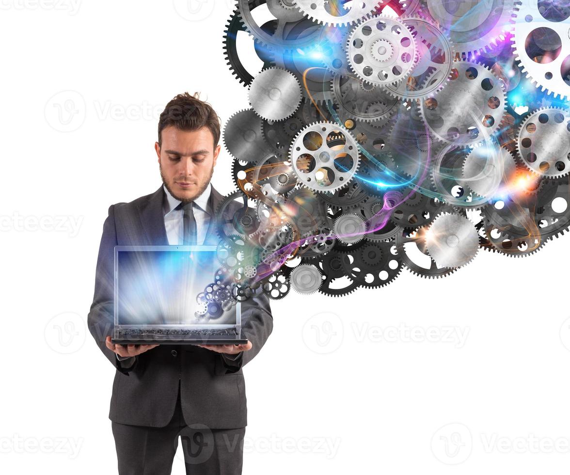 Mechanism of the business web photo