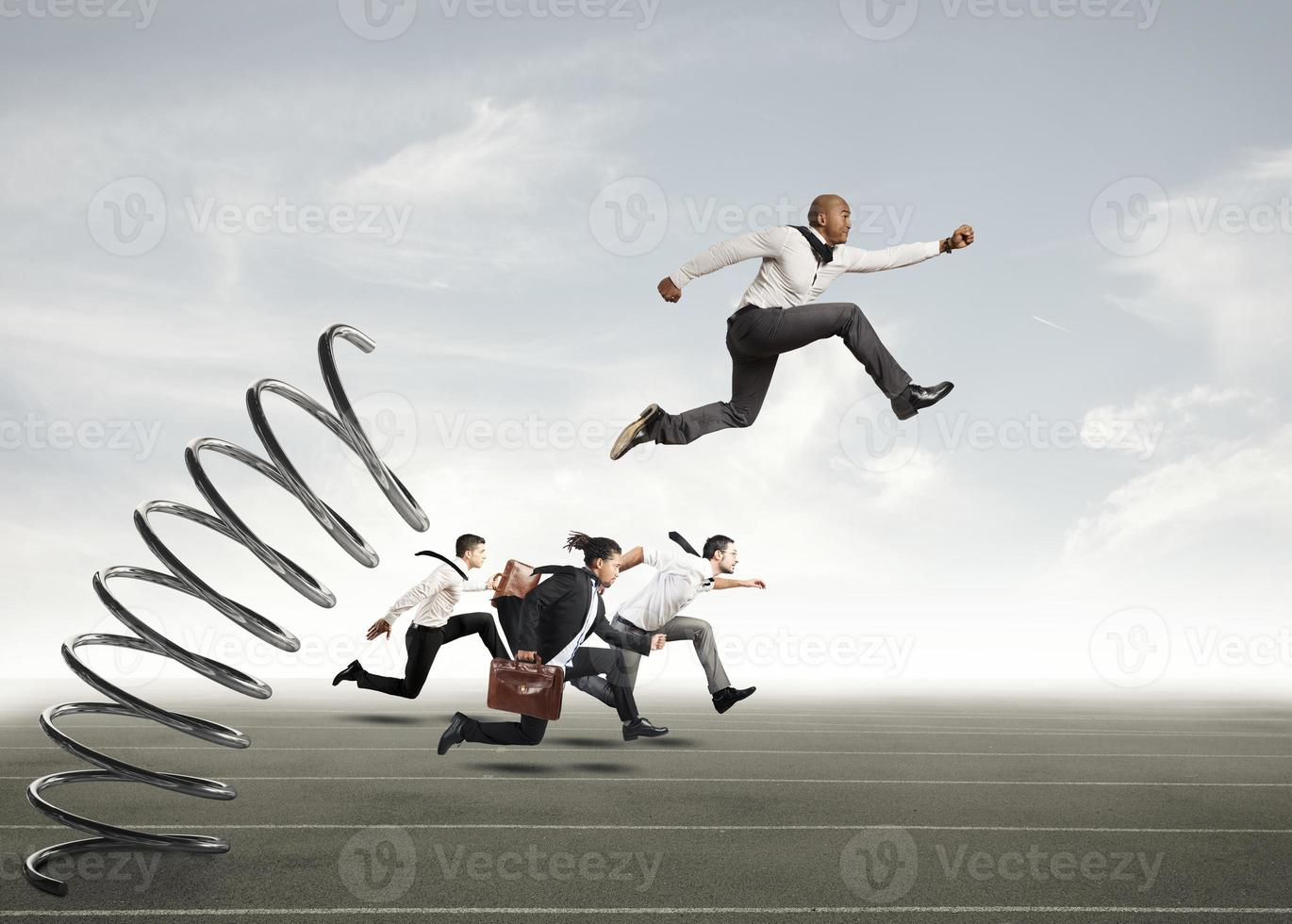 Overcome and achieve success photo
