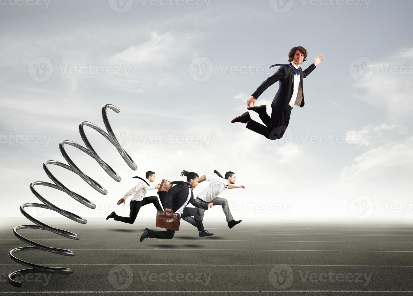 Overcome and achieve success photo