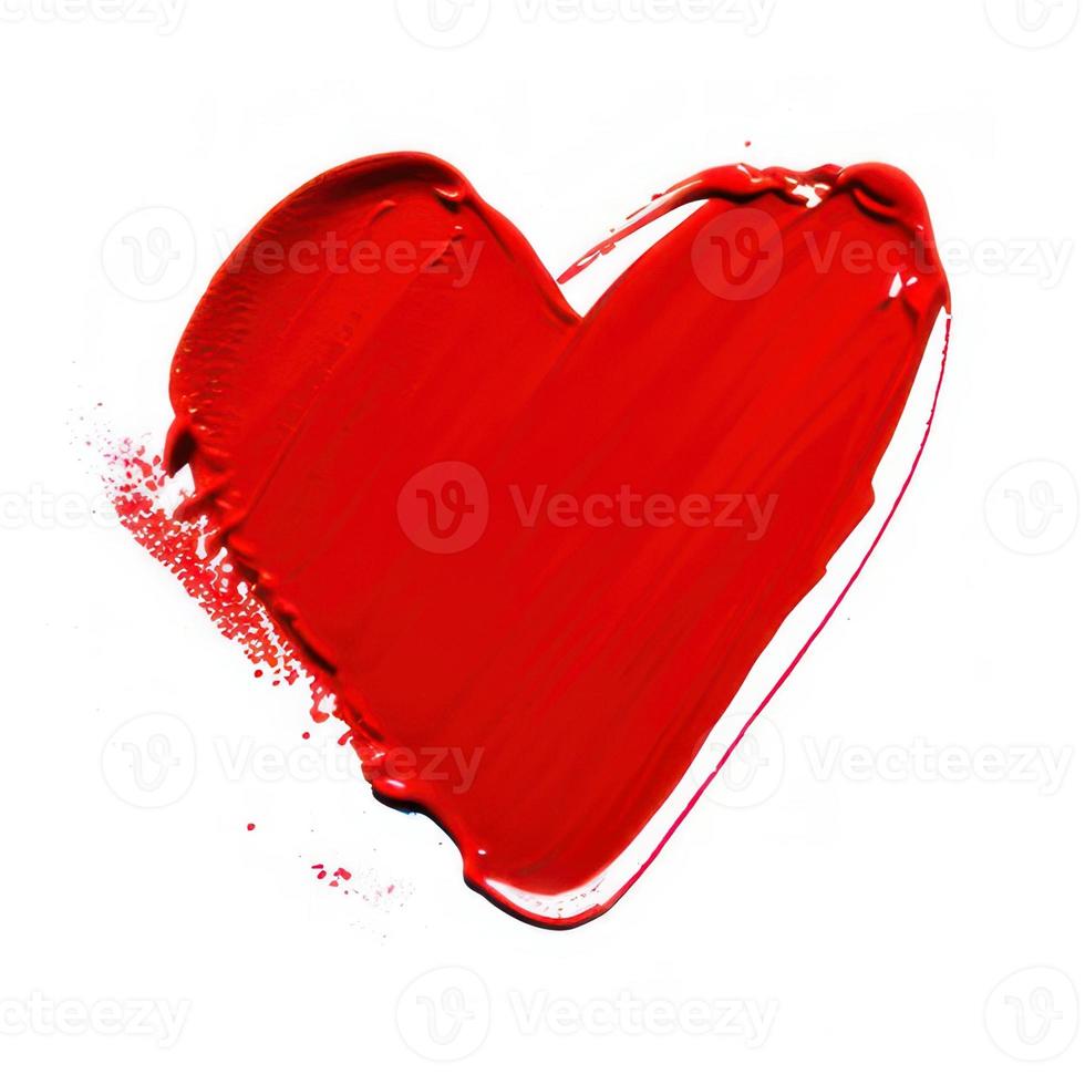 heart made of paint photo