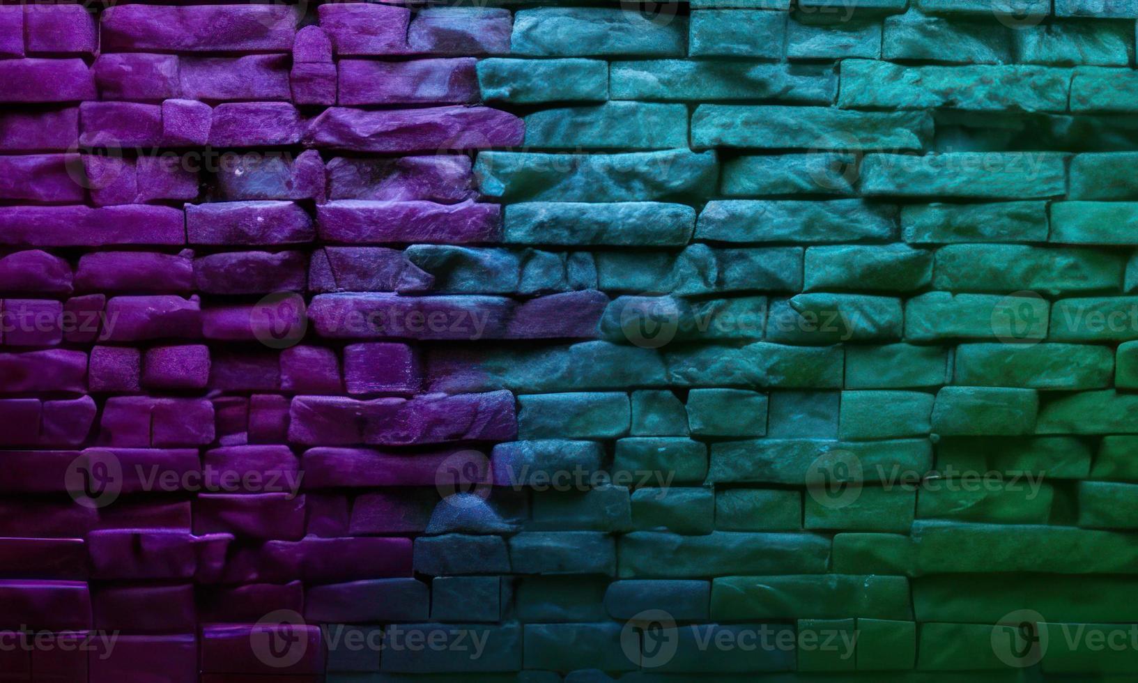 colorful brick wall background photo