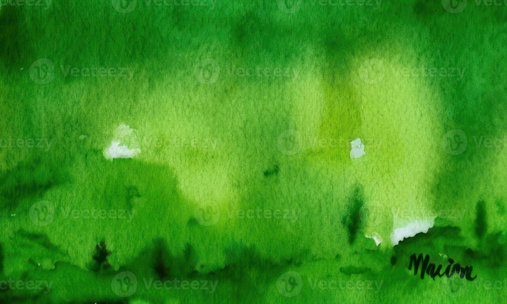 green watercolor background photo