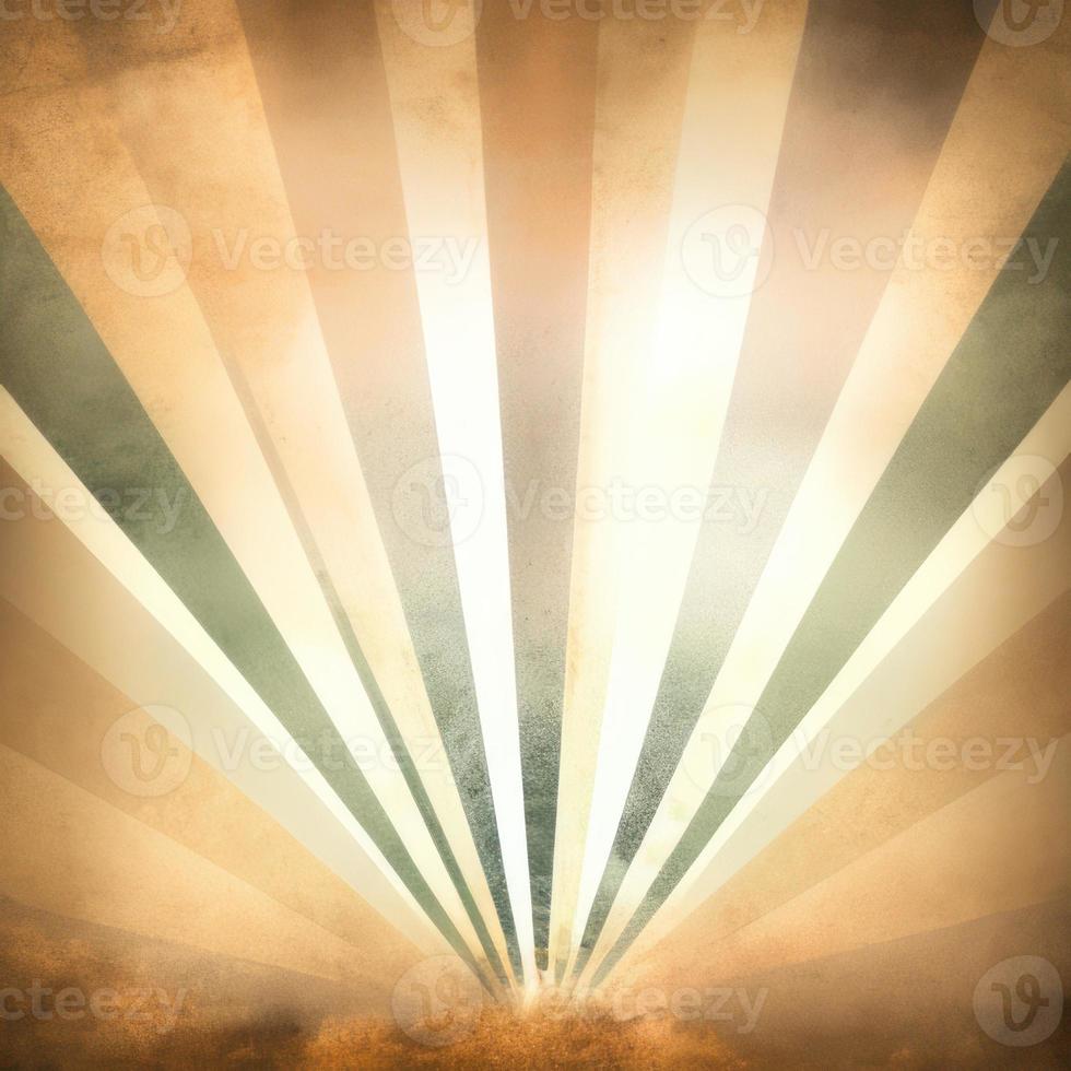 vintage sunburst background with rays photo