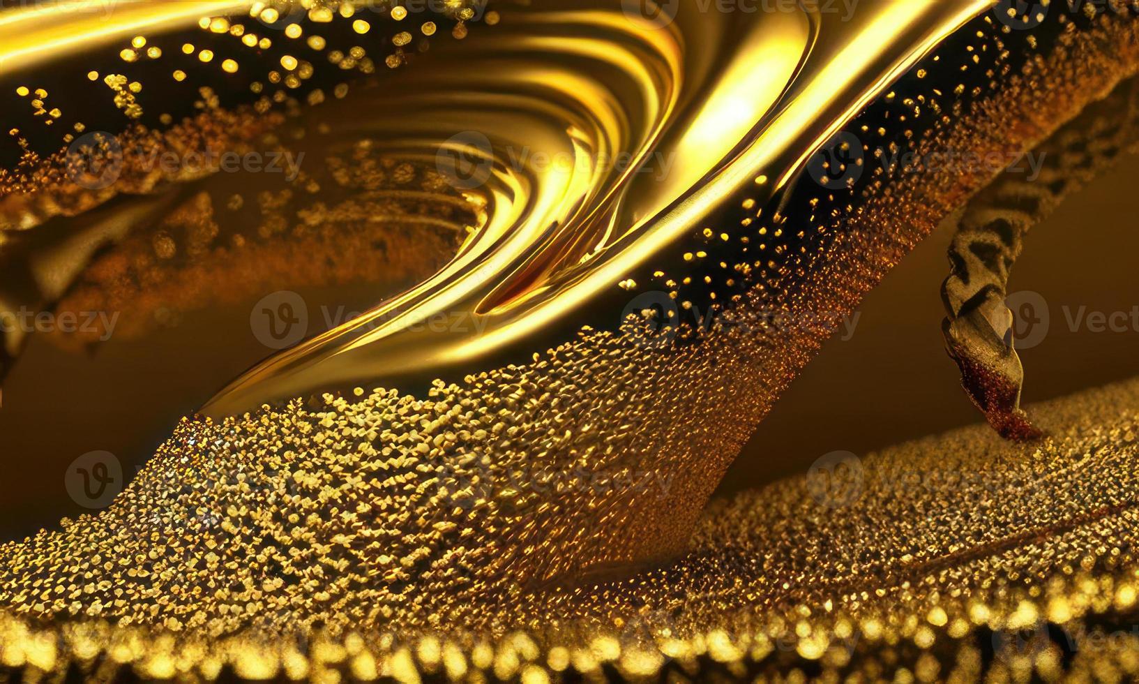 gold liquid flow background photo