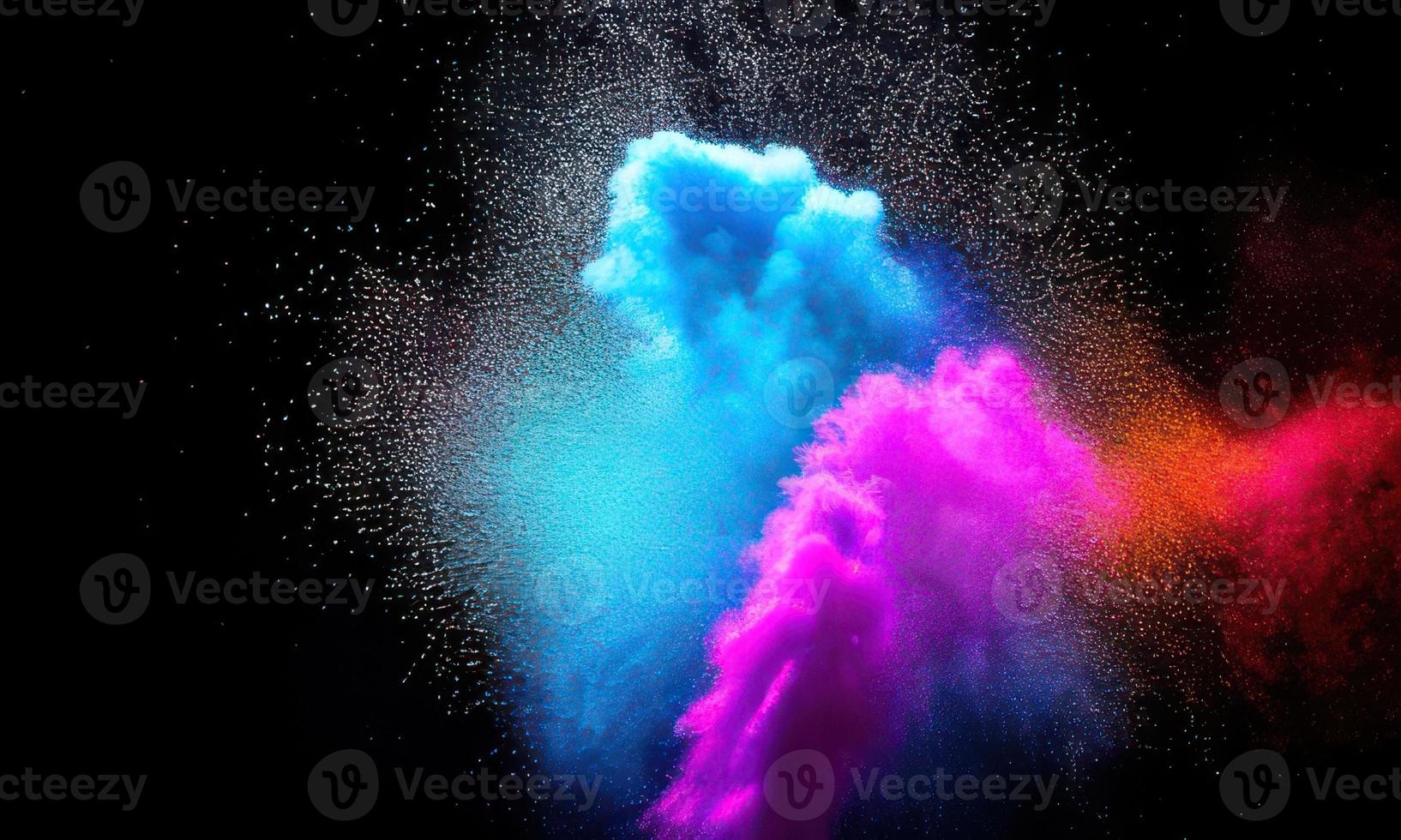 color powder explosion photo