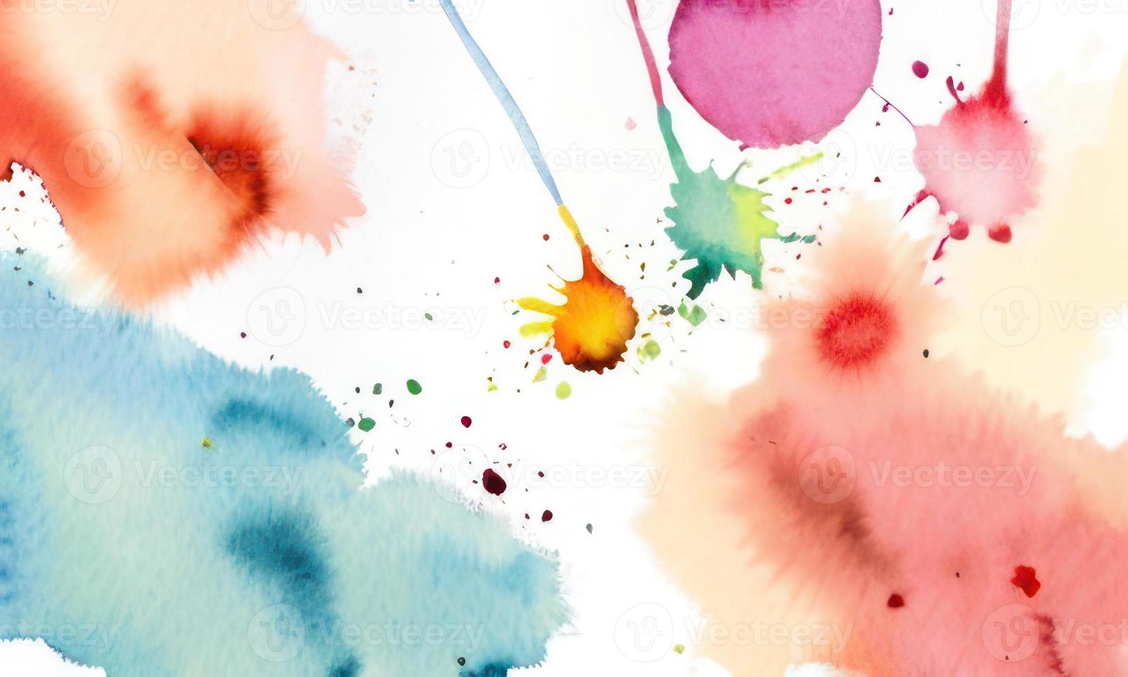 colorful watercolor drop background photo