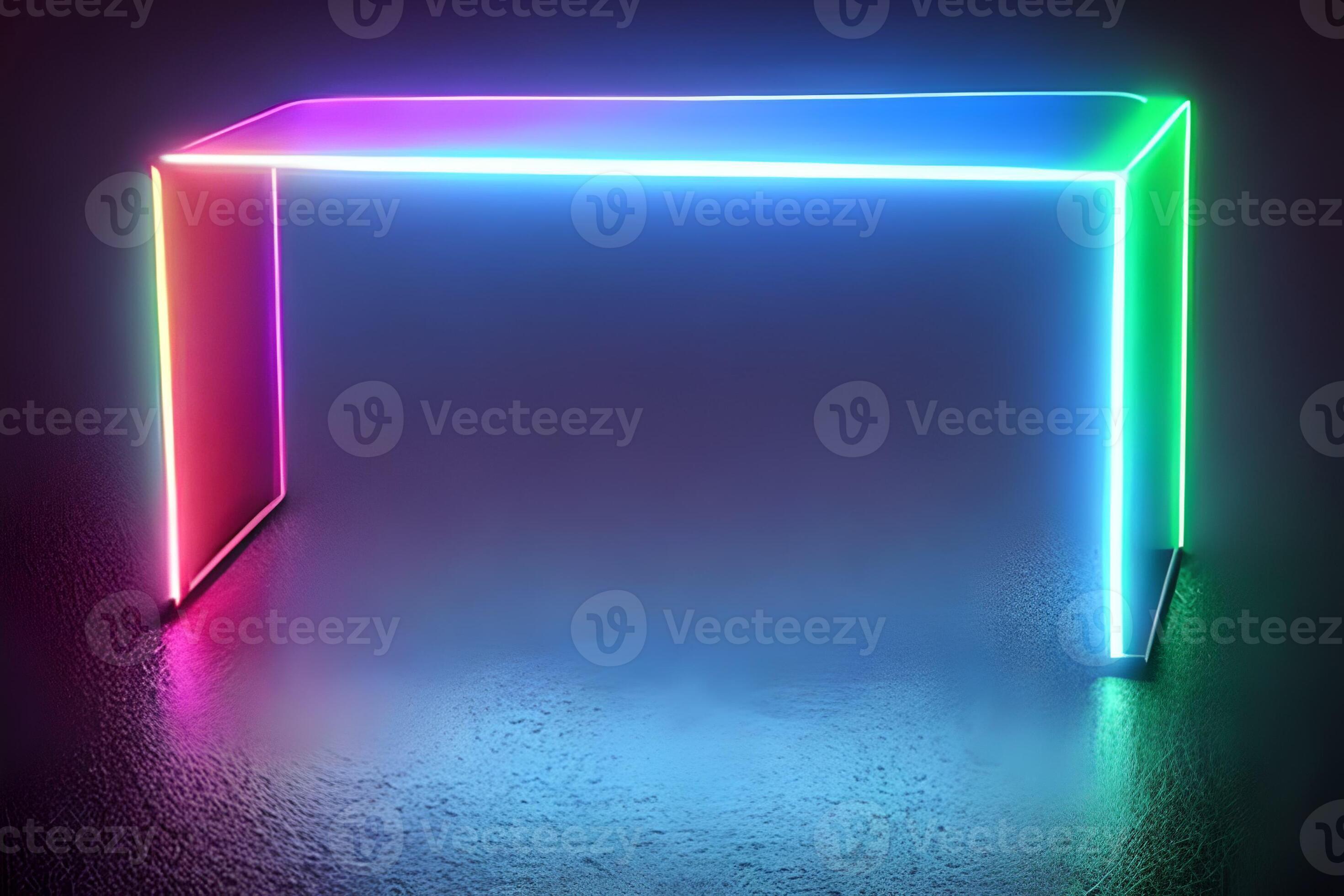 Bright colorful standing neon light backdrop and background. 20568501