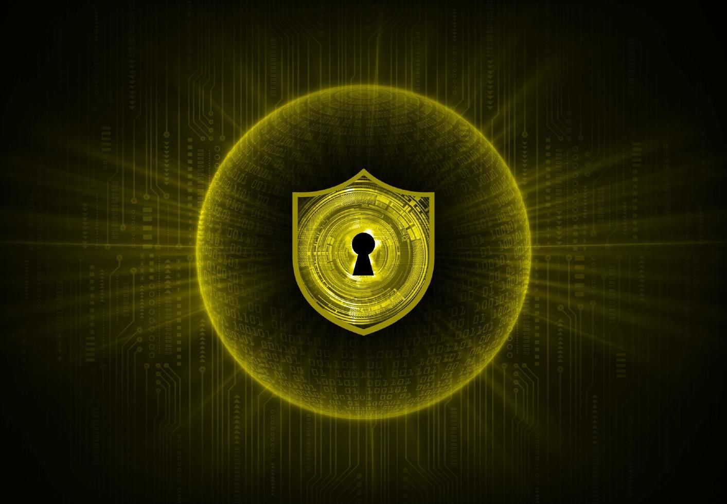 Modern Cybersecurity Technology Background with lock vector