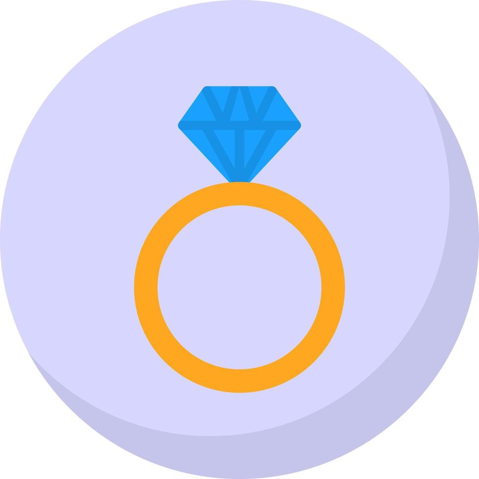 diseño de icono de vector de anillo de diamante