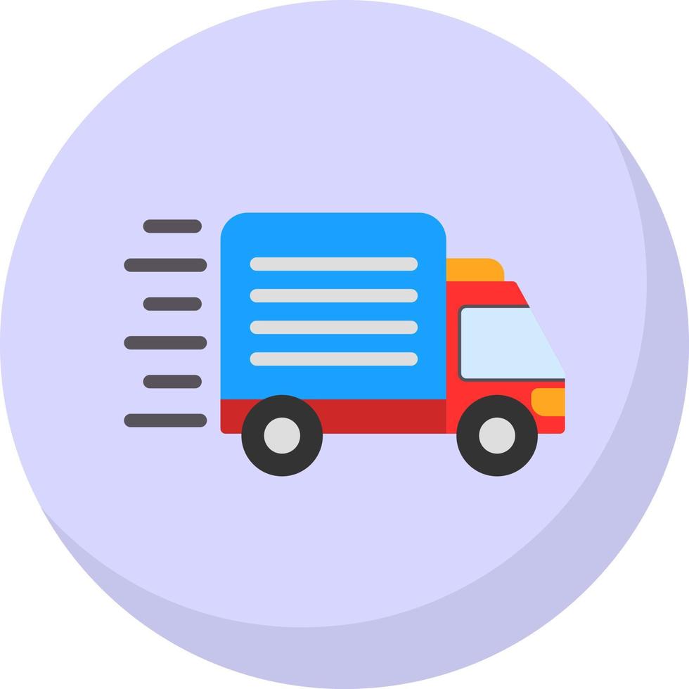 Delivery Truck Vector Icon Design