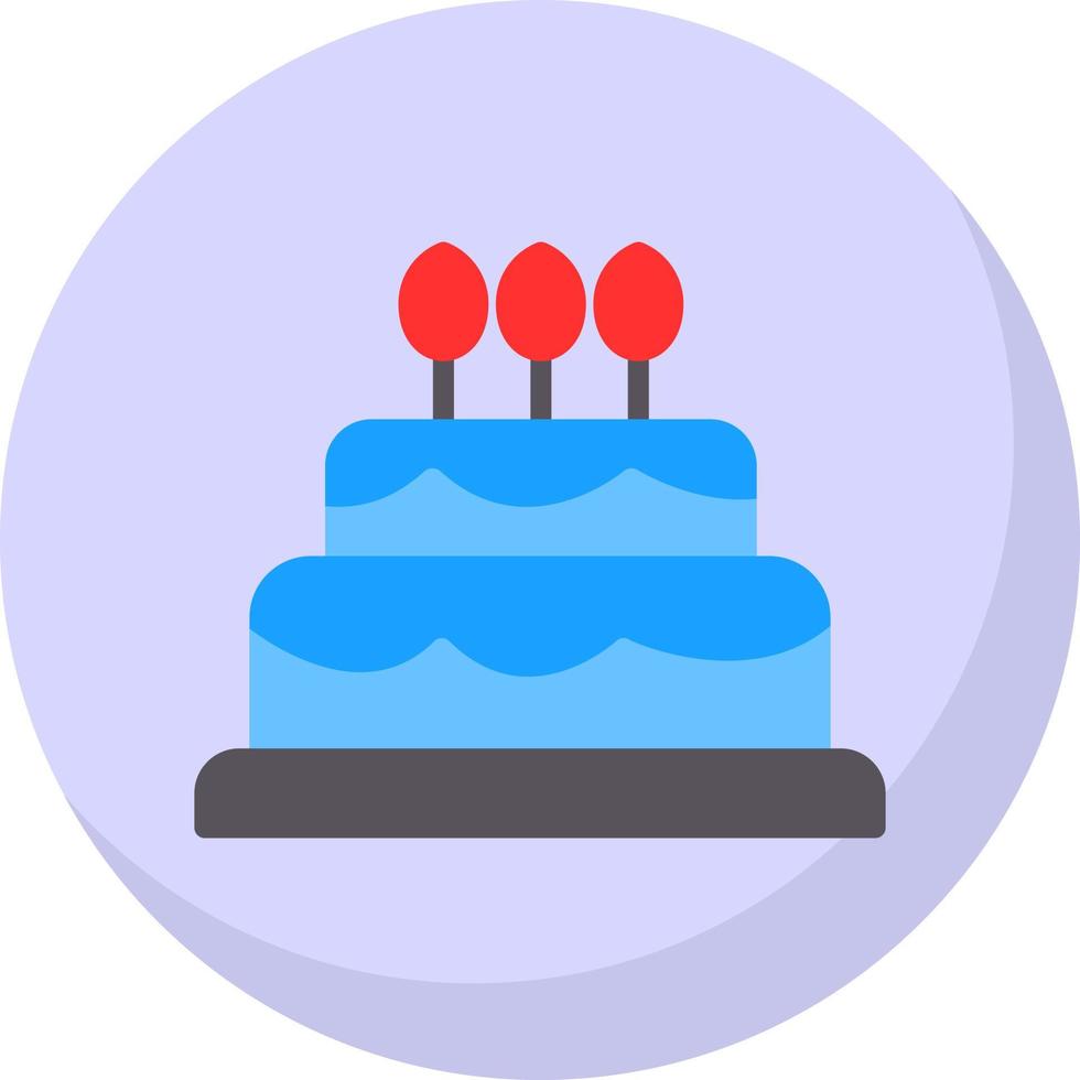 diseño de icono de vector de pastel de cumpleaños