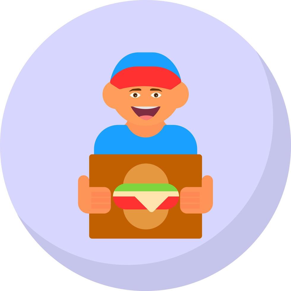Delivery Man Vector Icon Design