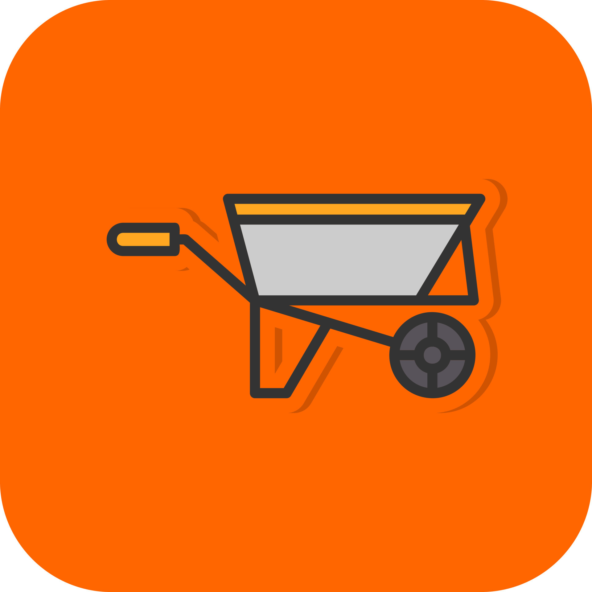Wheelbarrow Vector Icon Design 20570302 Vector Art at Vecteezy