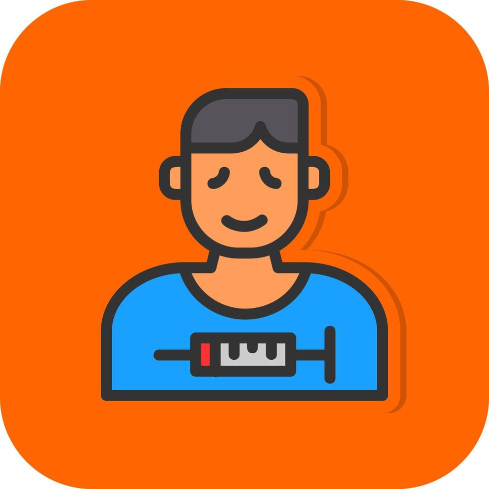 Drug Addict Vector Icon Design