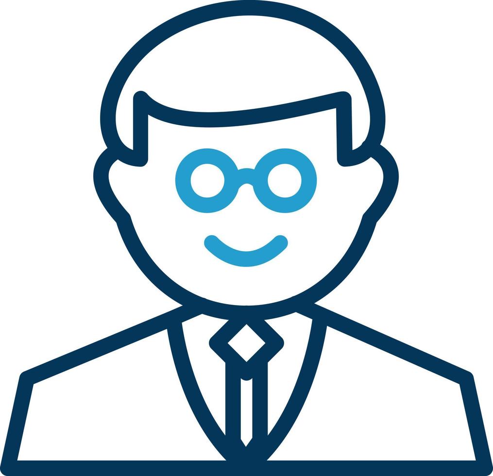 Professor Vector Icon Design